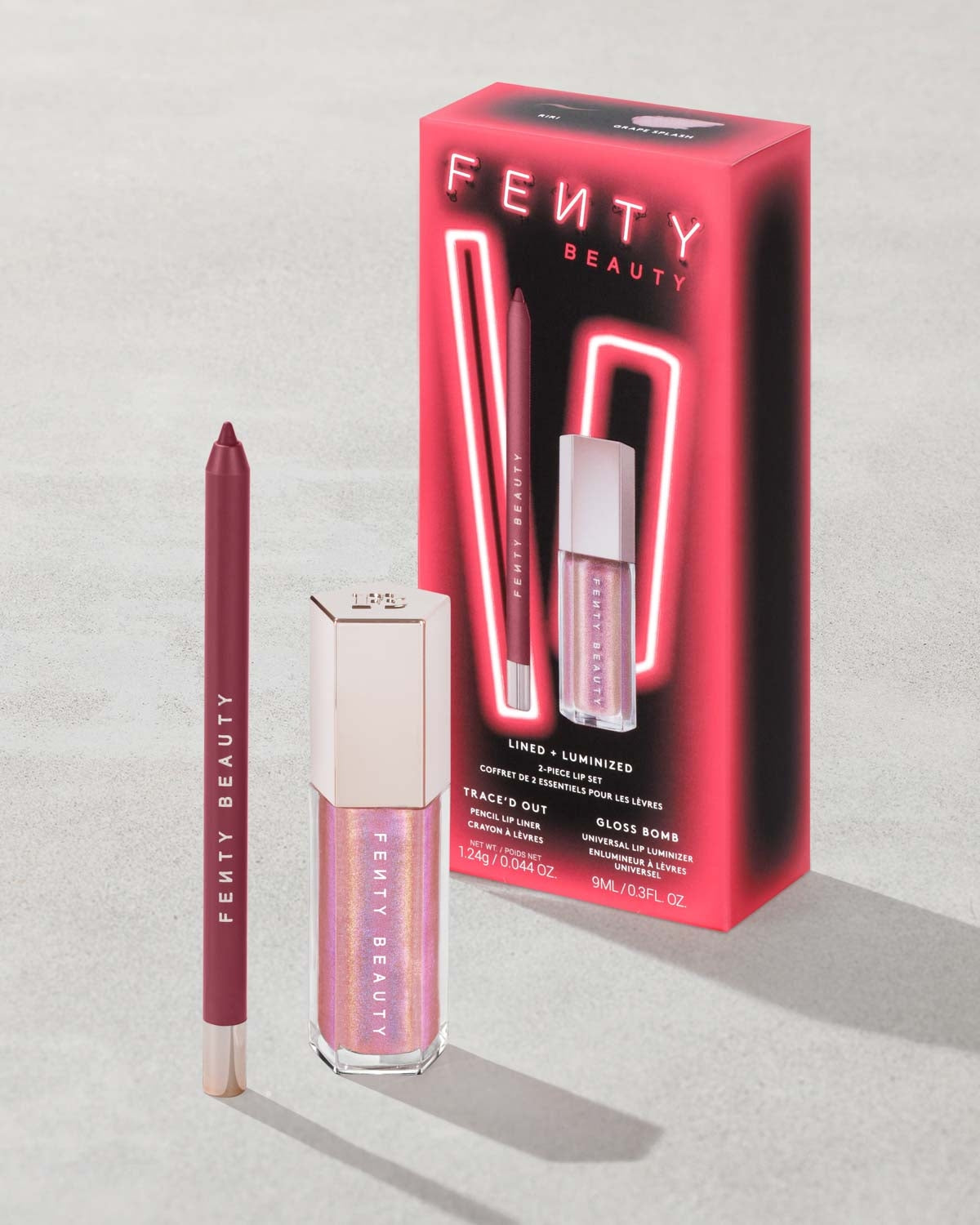 Fenty Beauty by Rihanna 
Glow'n Extra 2-Piece Lip Set
Shade extra thigh+ fenty glow