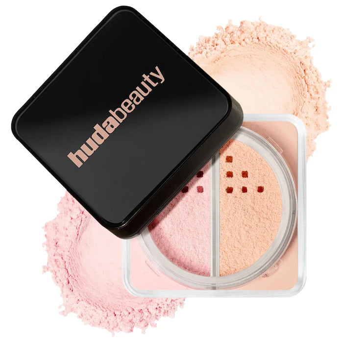 NEW!! HUDA BEAUTY 
Easy Bake Loose Powder Brightening + Correcting Duo