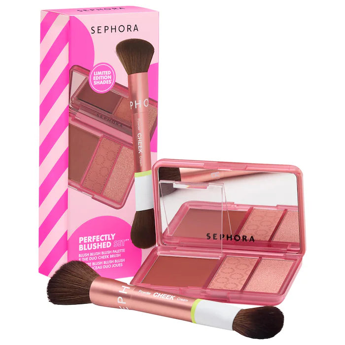 SEPHORA COLLECTION 
Perfectly Blushed Makeup Blush and Brush Set