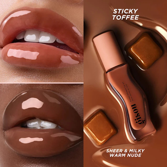 Gisou 
Honey Infused Hydrating Lip Oil
New shades:
Sticky toffee