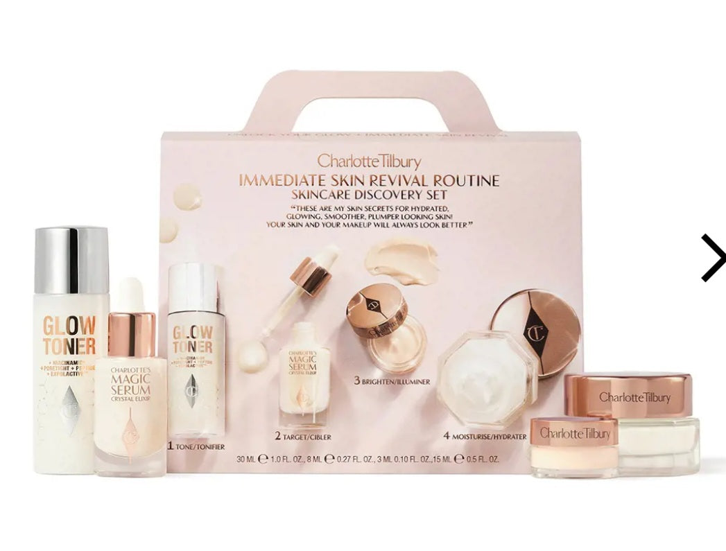 Charlotte tilbury immediate skin revival routine set