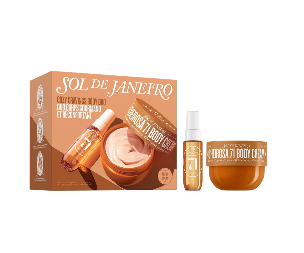 NEW!!!Sol de Janeiro Cozy Cravings Body Duo – Cheirosa 71 Cream & Perfume Mist Gift Set🔥